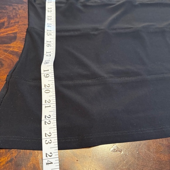 NWT Frank Lyman Designs Short Sleeve Mesh Front Boat Neck Black Top Sz 10 - Picture 10 of 11